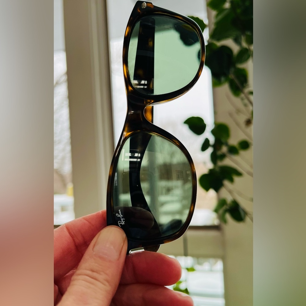 Ray Ban New Wayfarers Tortoise Shell Frames Green Lenses